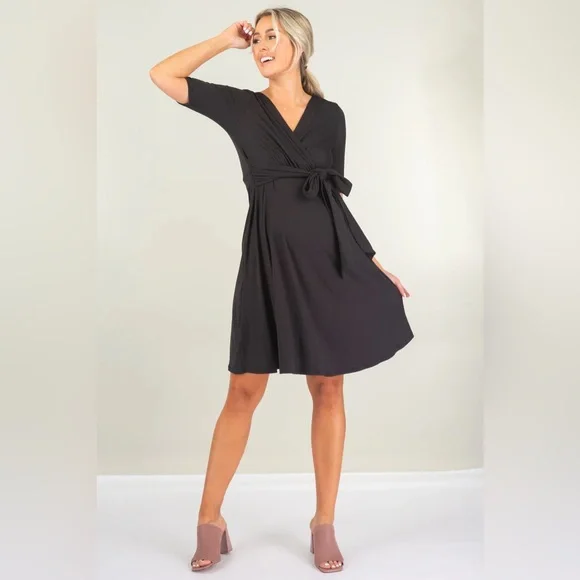 Mother Bee Maternity | Dresses | Mother Bee Maternity And Nursing Knee Length Dress With Tie Belt Black | Poshmark Mother Bee Maternity | Dresses | Mother Bee Maternity And Nursing Knee Length Dress With Tie Belt Black | Poshmark